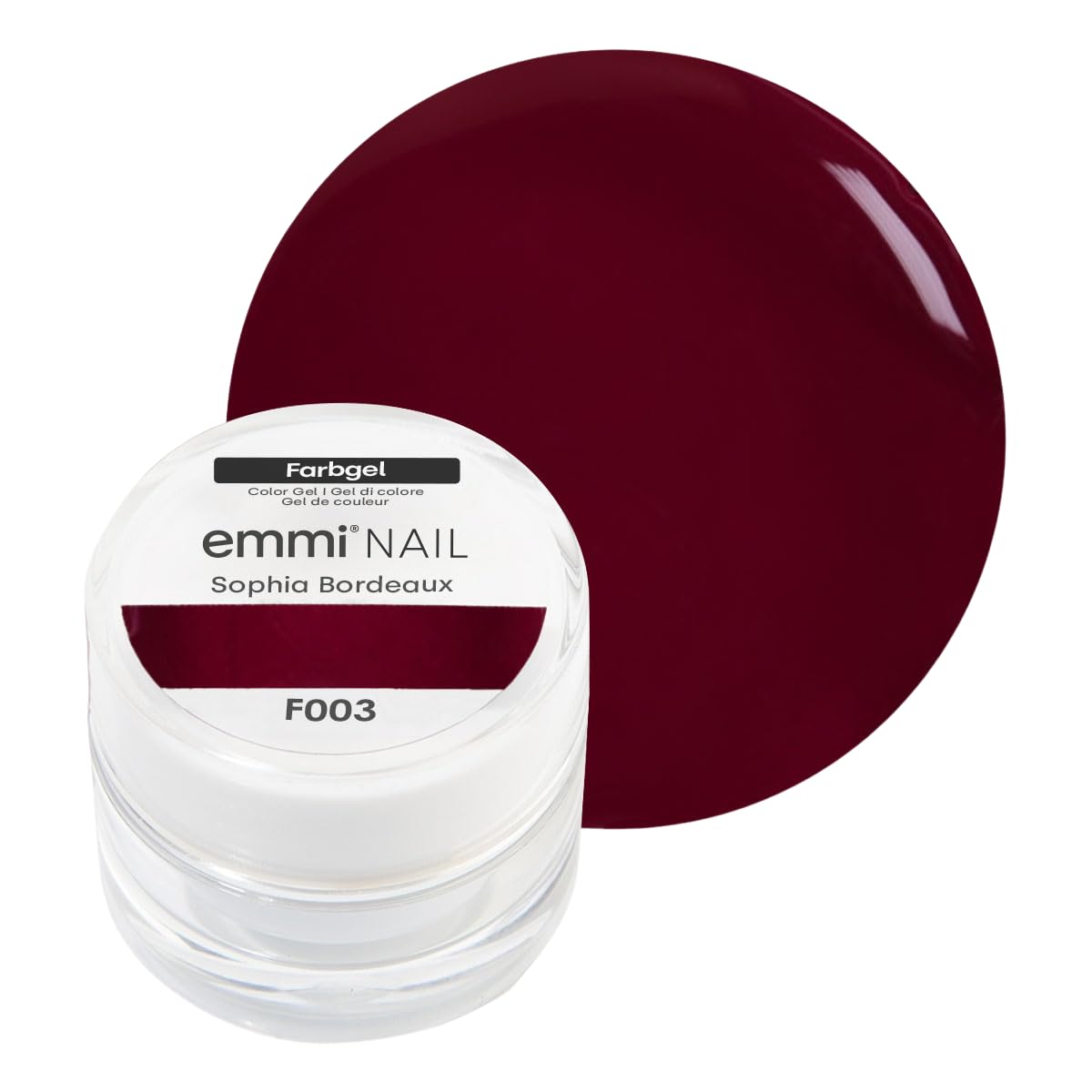 Emmi Nail Farbgel: Veganes UV/LED-Gel für glänzendes Finish, hohe Deckkraft, mit