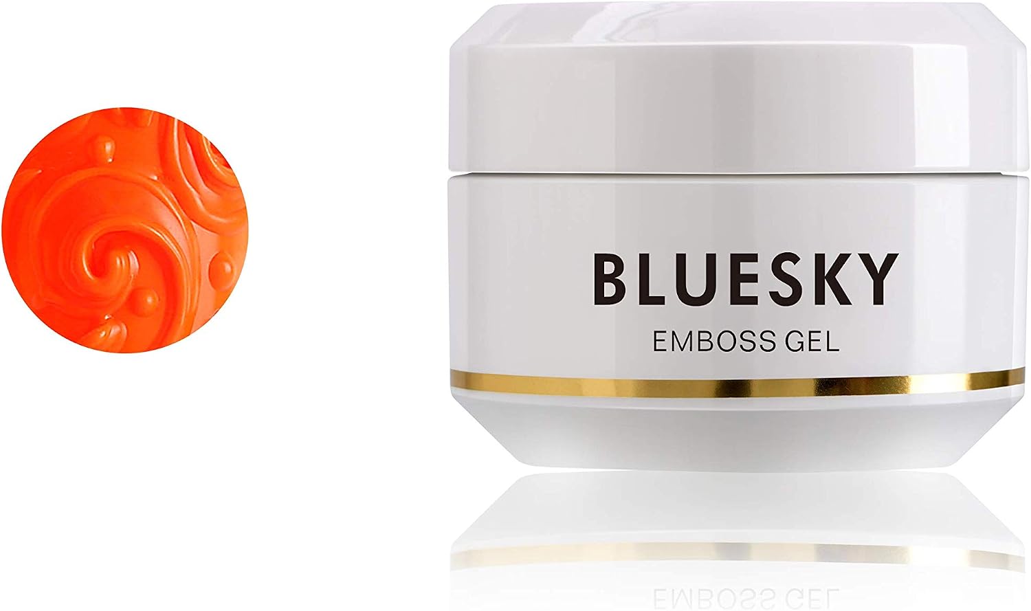 Bluesky UV/Gel Emboss Gel Nagellack Orange für herbstliche Designs