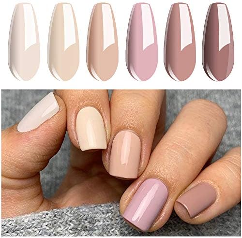 Vishine Nude UV Gel Nagellack Set mit 6 Farben