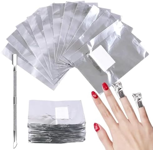 Sularpek Gel Nagellack Remover Alufolien-Pads mit Nagelhautschieber