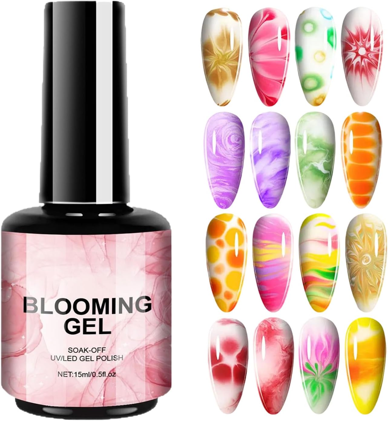 Blooming Gel Nail Polish für Marmor- und Dot-Effekte