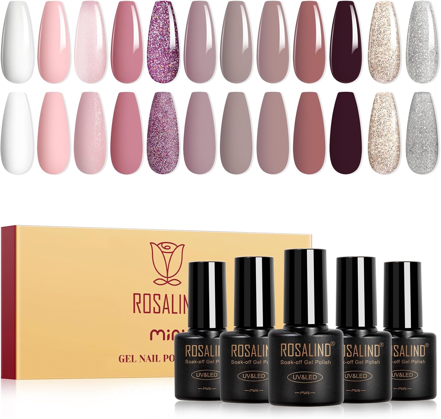 ROSALIND Eggshell Gel Nagellack für Clean Girl Nägel