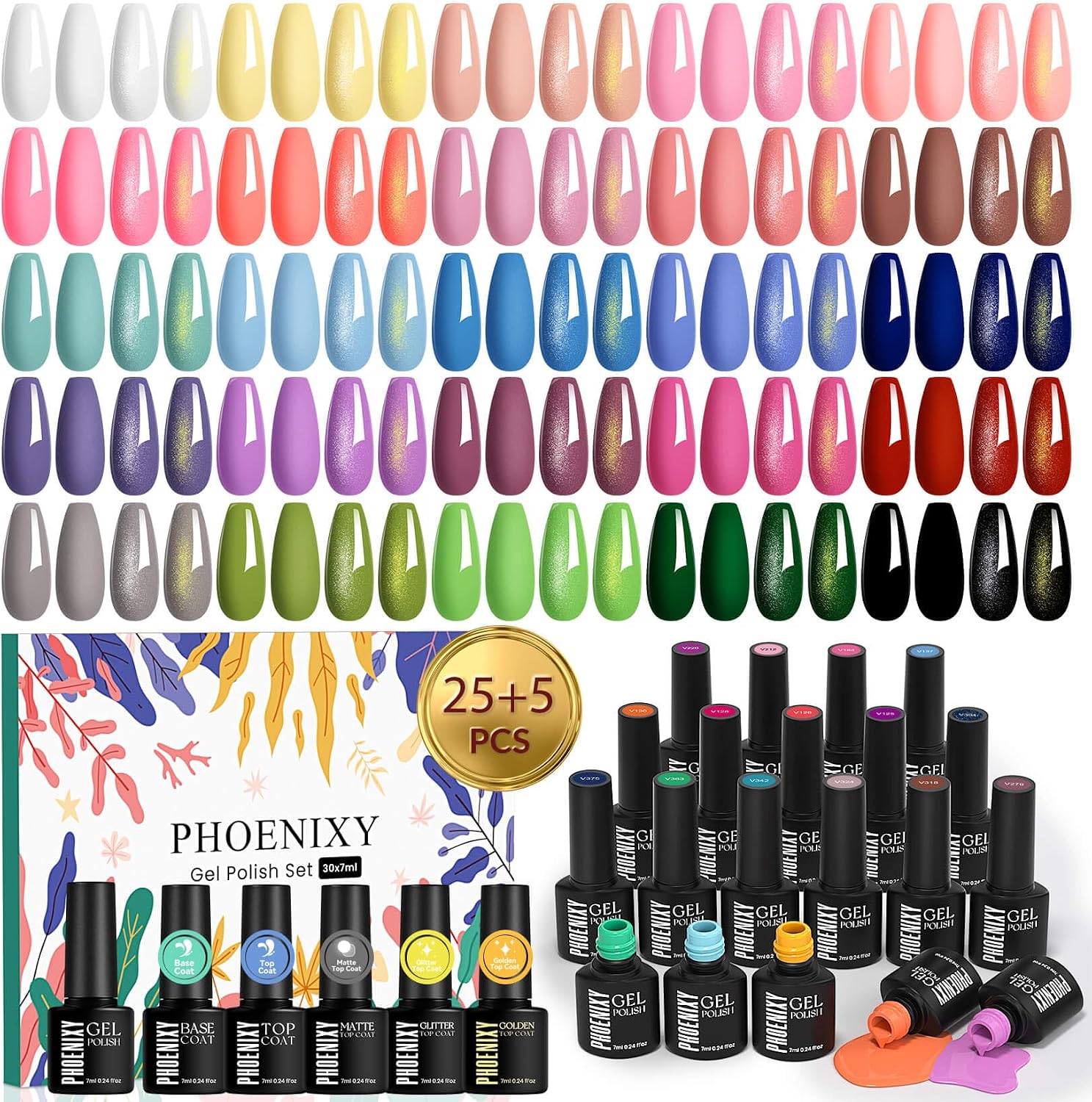 Phoenixy 30 Piece UV Gel Nail Polish Set