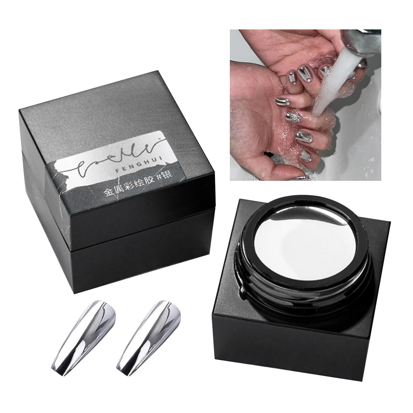 Malgel Nägel Zubehör für Nageldekoration | Metallic Gel Polish Mit Effekt Für An