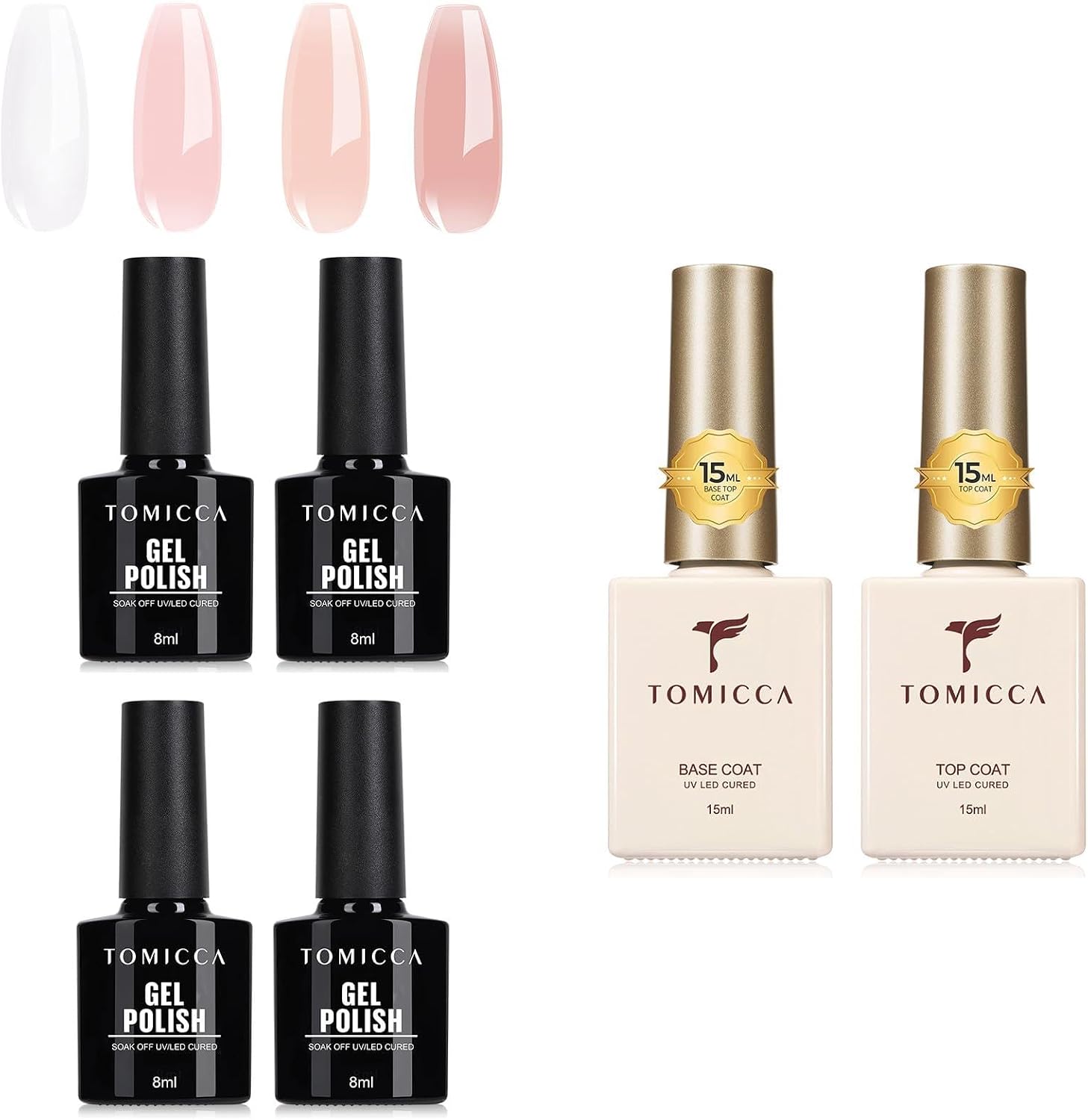TOMICCA Gel Nagellack Set für elegante Herbstnägel