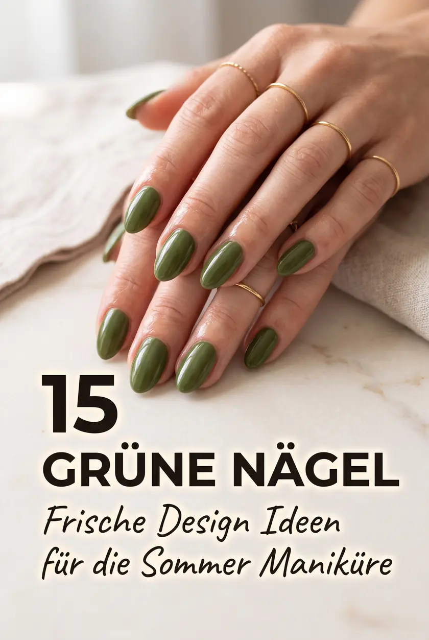 15 Frische Grüne Nägel Design Ideen | Ästhetische Mandel Gelnägel