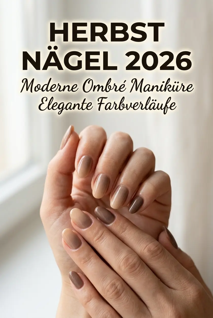 Herbst Nägel 2026: Moderne Ombré Maniküre für elegante Hände