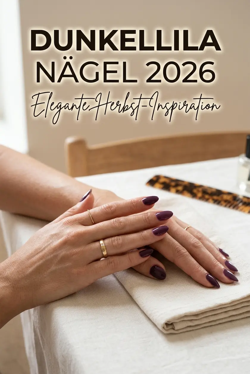 Dunkellila Nägel: Elegante Maniküre Ideen für den Herbst 2026