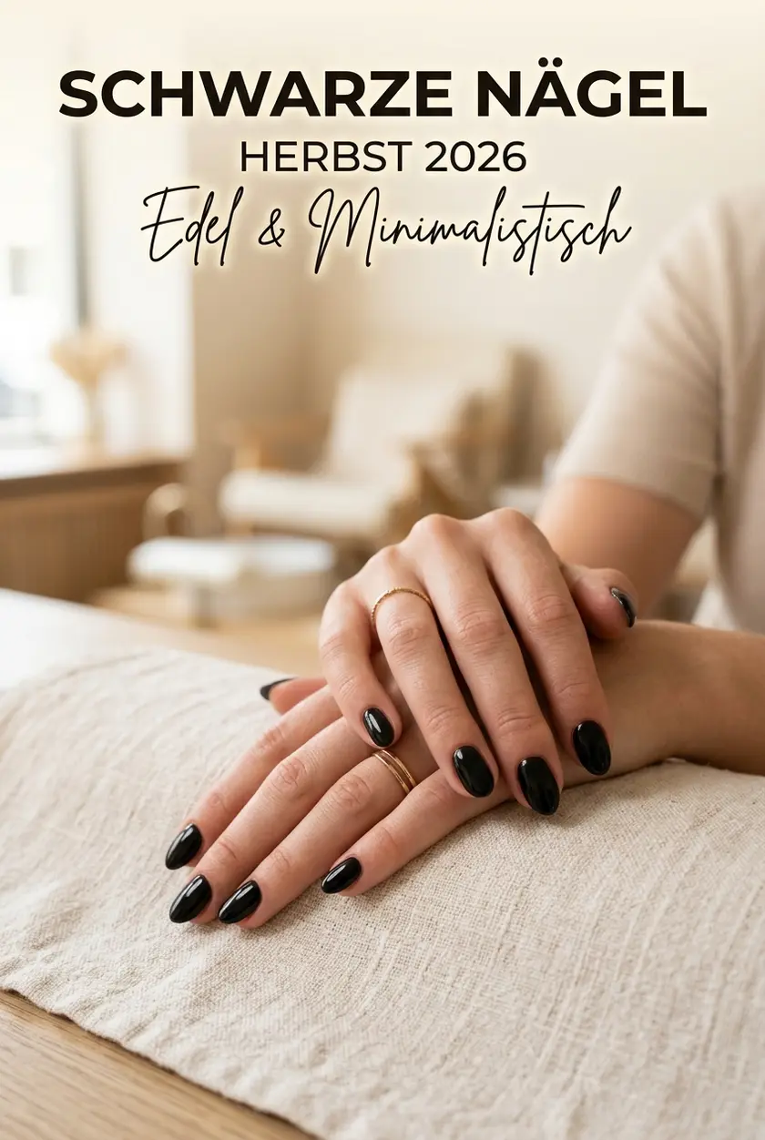 Herbst Nägel 2026: Schwarze Nägel edel & modern gestylt ✨
