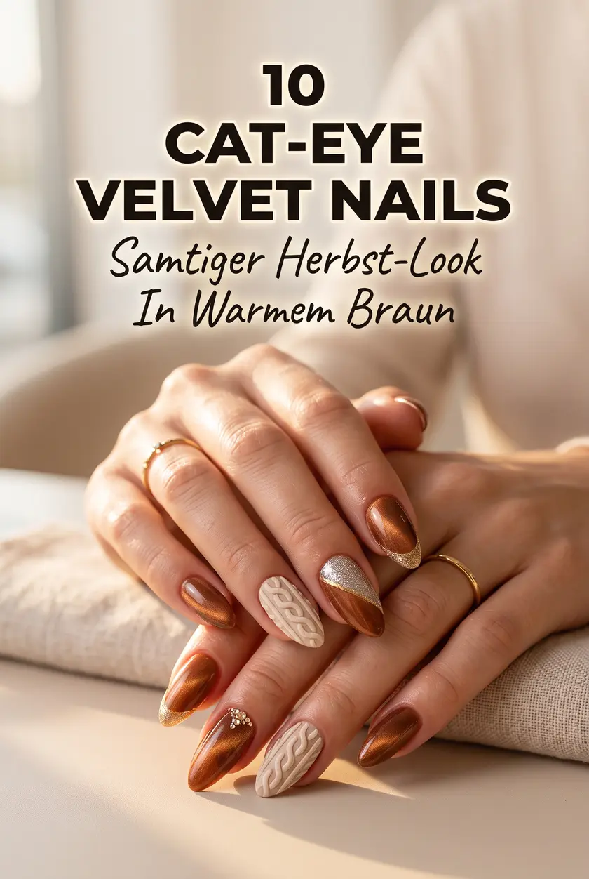 10 Braune Cat-Eye Velvet Nails | Samtige Herbst Maniküre 2026
