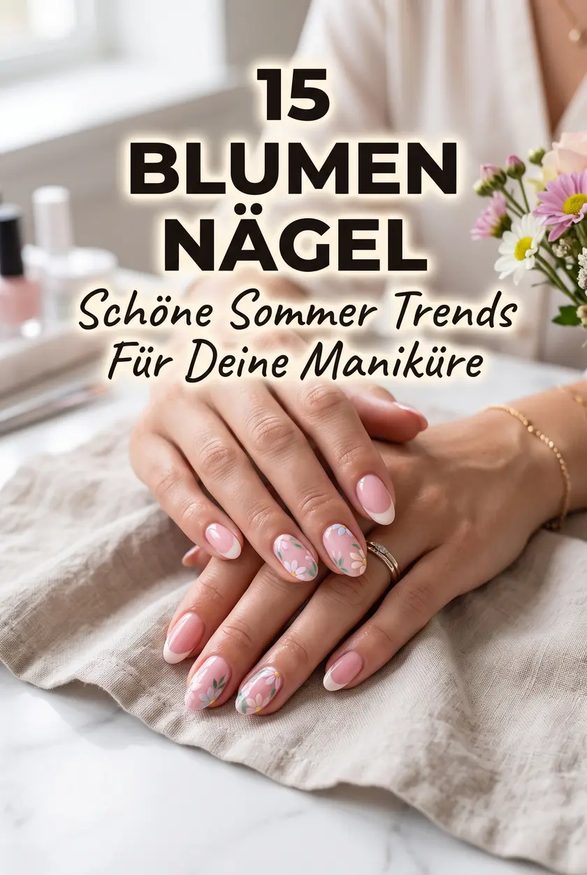 15 Blumen Nageldesign Ideen für Ästhetische Sommer Nägel 2026 ✨