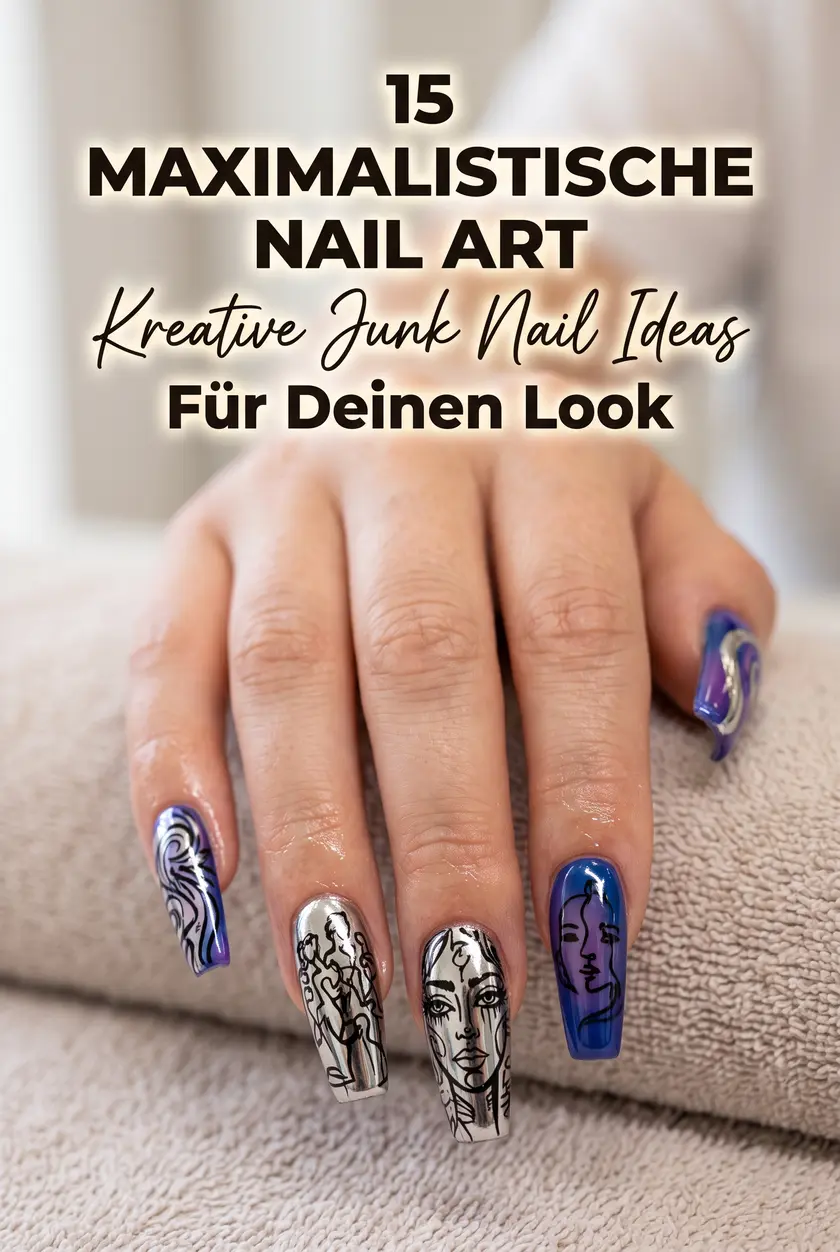15 Maximalistische Nail Art Design Ideen | Aesthetic Junk Nails 2026