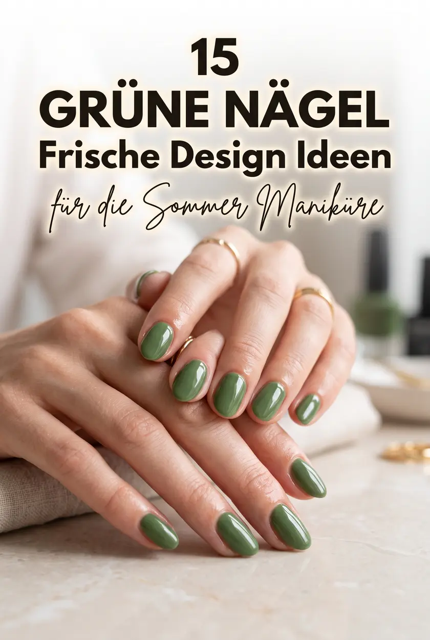 15 Frische Grüne Nägel Design Ideen | Ästhetische Mandel Gelnägel
