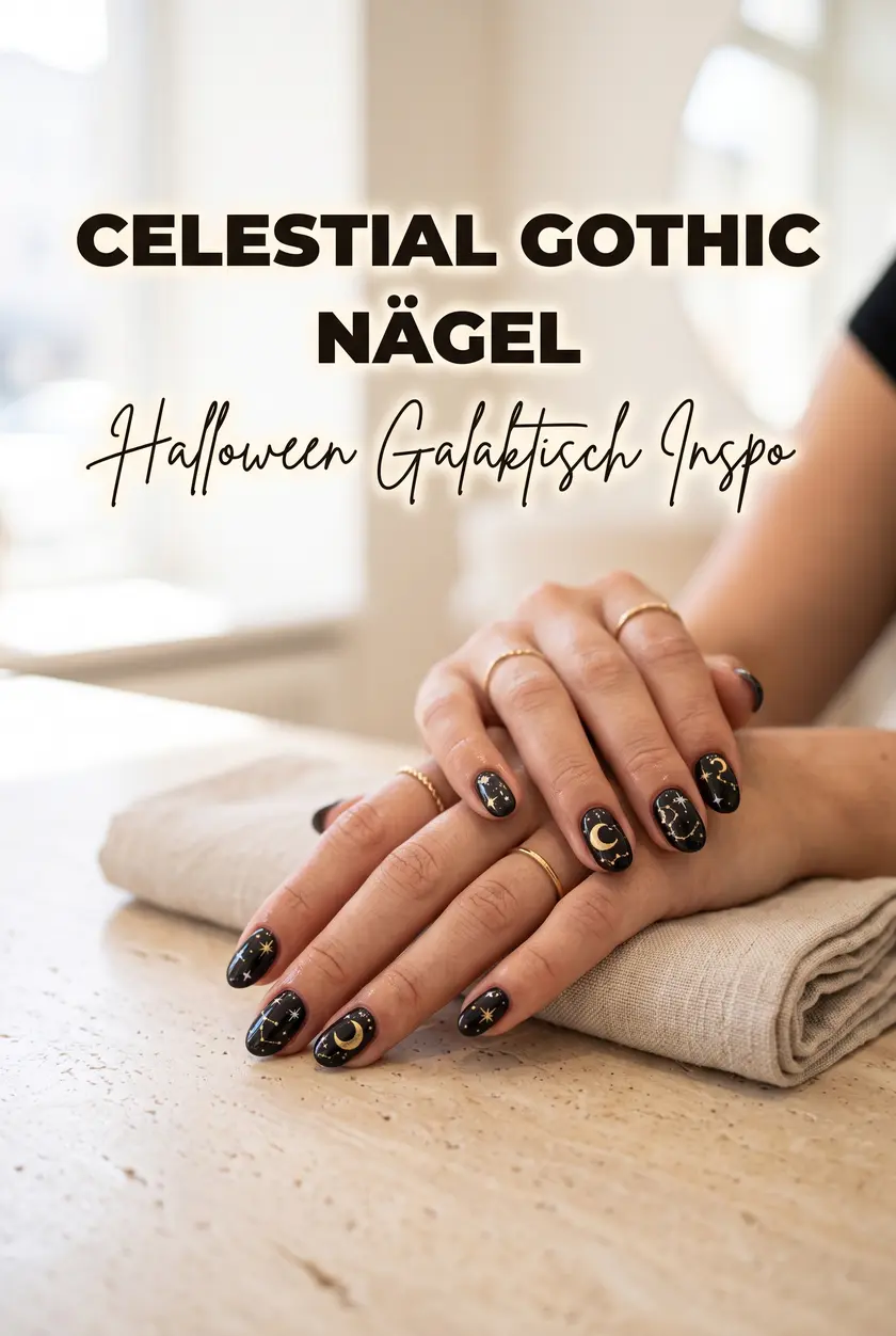 Celestial Gothic Nägel 🌙 Halloween Galaktisch & Edgy Inspo 2026
