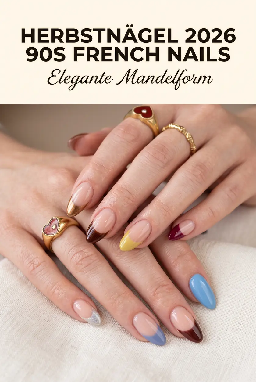 Herbst Nägel 2026: Elegante French Nails in Mandelform ✨