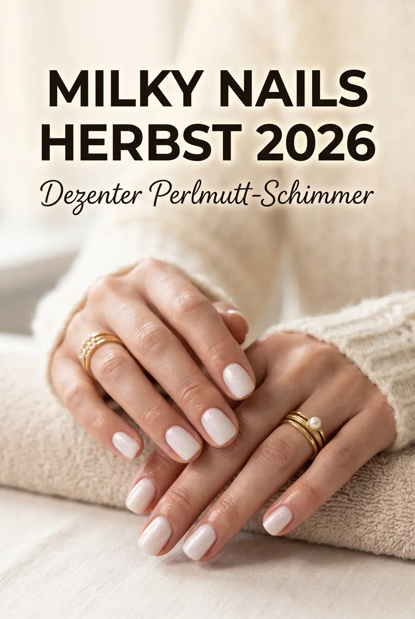 Milky Nails Herbst 2026: Elegante Nägel mit zartem Schimmer