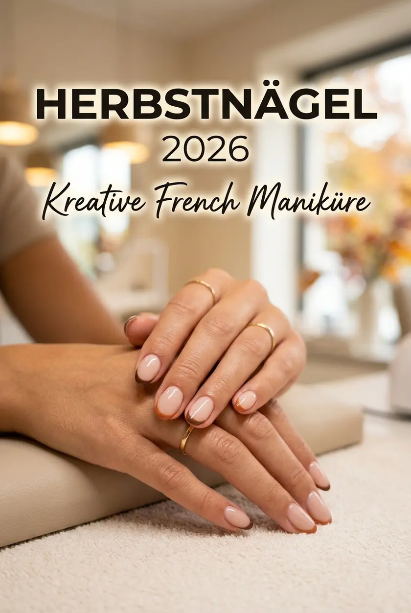 Herbstnägel 2026: Elegante French Nails für kurze Nägel ✨