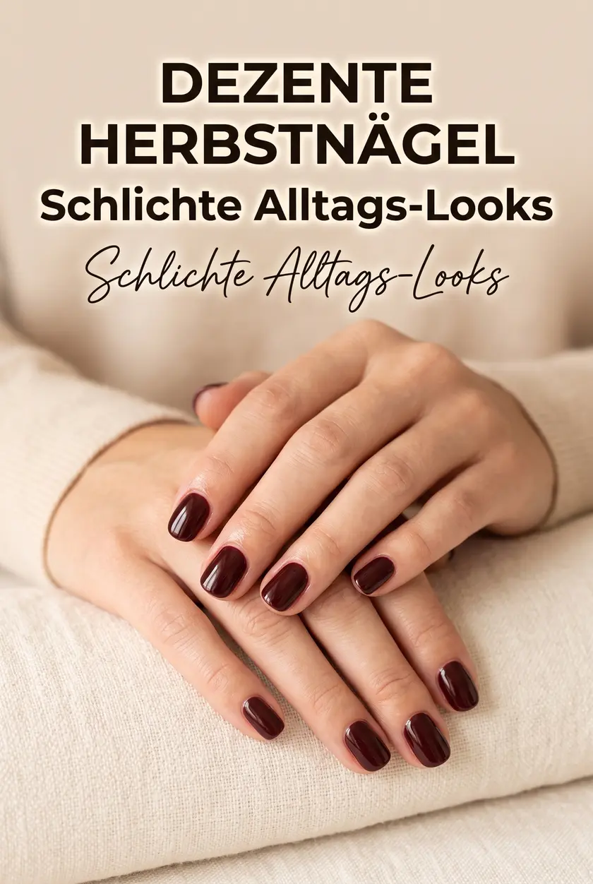 Herbstnägel kurz: Dezente & elegante Ideen für den Alltag ✨