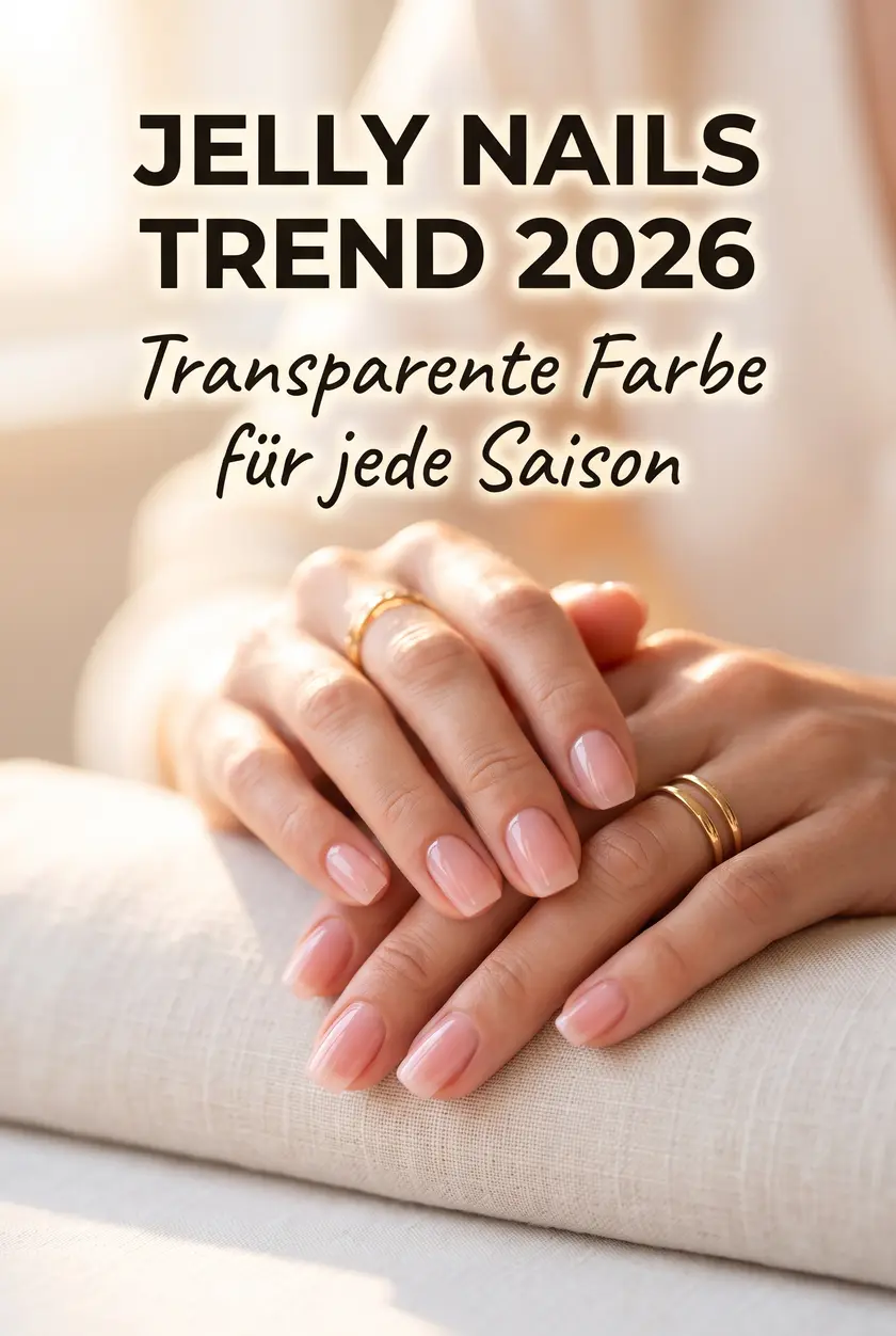 Jelly Nägel Ideen ✨ Transparente Farbe für jede Saison