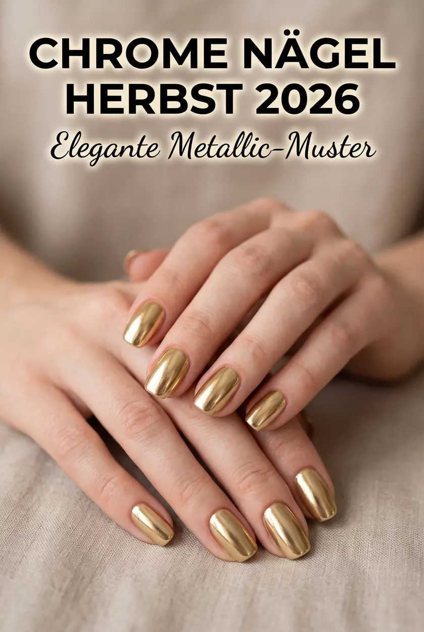 Chrome Nägel Herbst 2026 ✨ Elegante Metallic Nägel