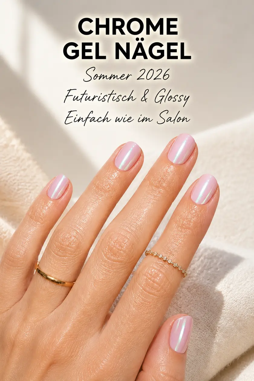 Chrome Gel Nägel 2026 ✨ Futuristische Sommer-Manicure