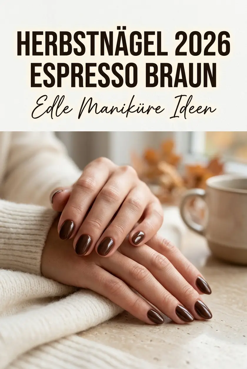 Braune Nägel Herbst 2026: Schoko & Espresso Nageldesign | Elegant