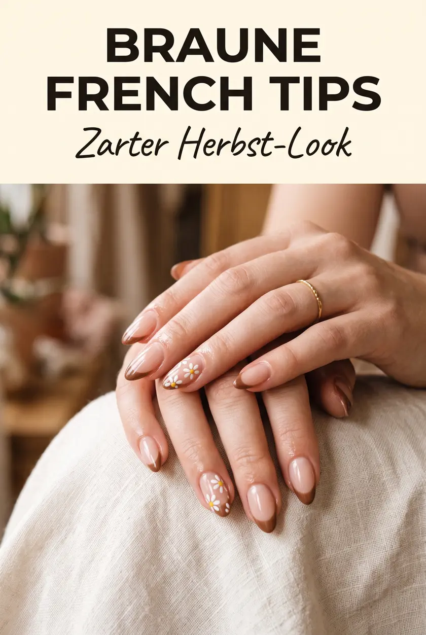 Braune French Nägel Herbst 2026: Zarte Schoko-Tips