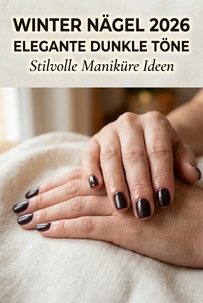 Winter Nägel 2026: Elegante dunkle Nagellack-Inspiration ✨