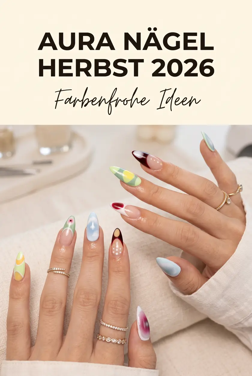 Aura Nägel Herbst 2026: Bunte Nageldesign Ideen | Dreamy Inspo
